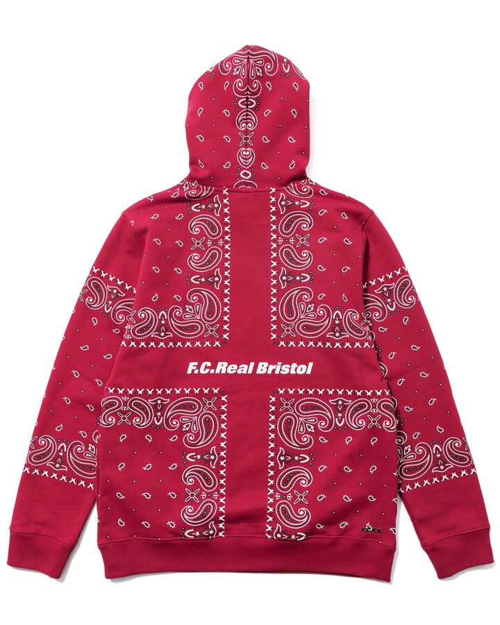 BANDANA SWEAT HOODIE,RED, medium image number 1