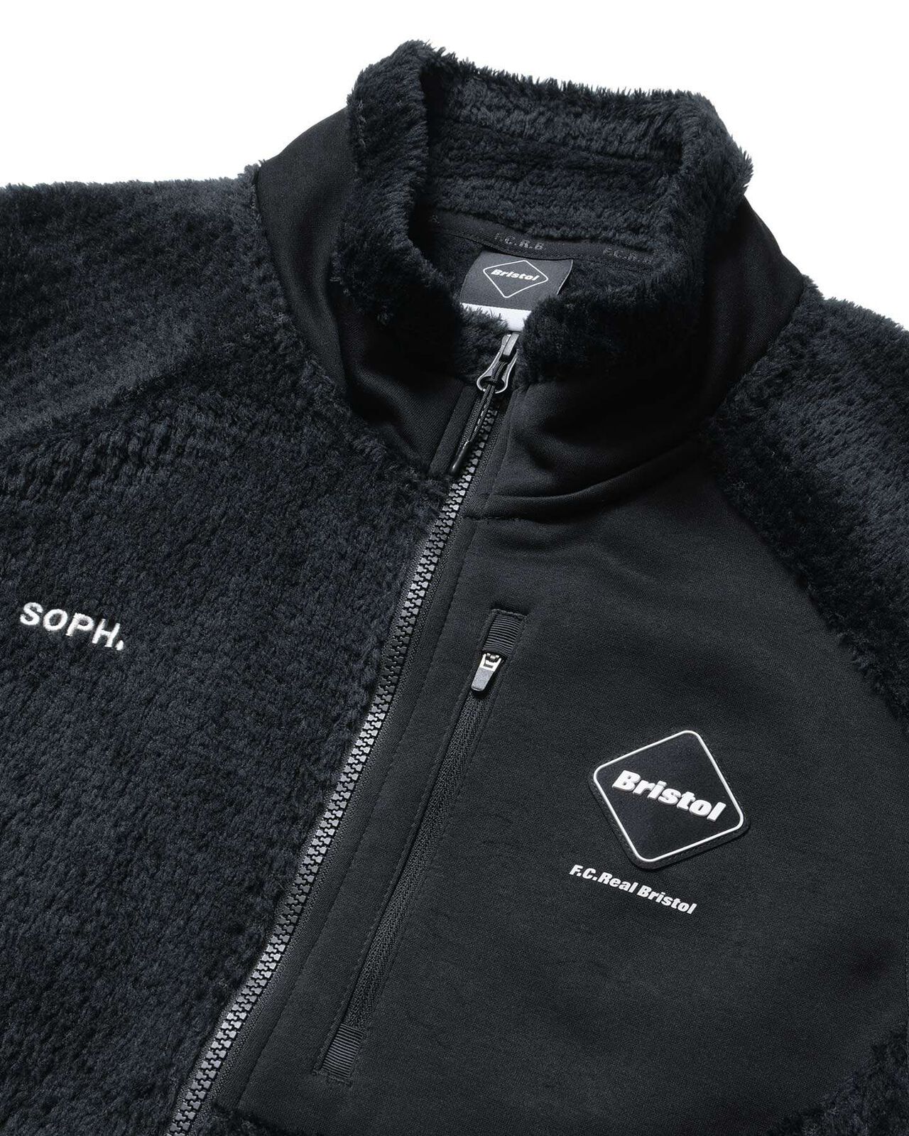 HYBRID FLEECE BLOUSON,BLACK, large image number 2