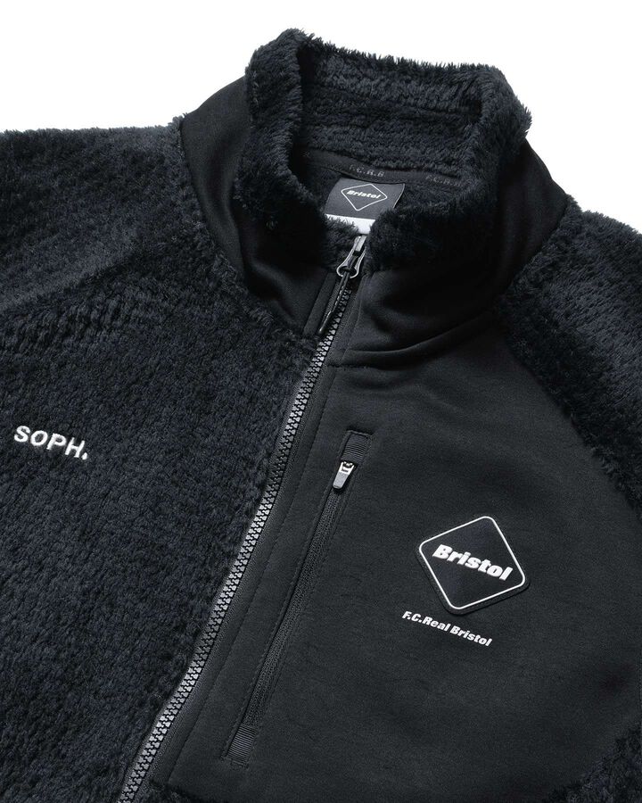 HYBRID FLEECE BLOUSON,BLACK, medium image number 2