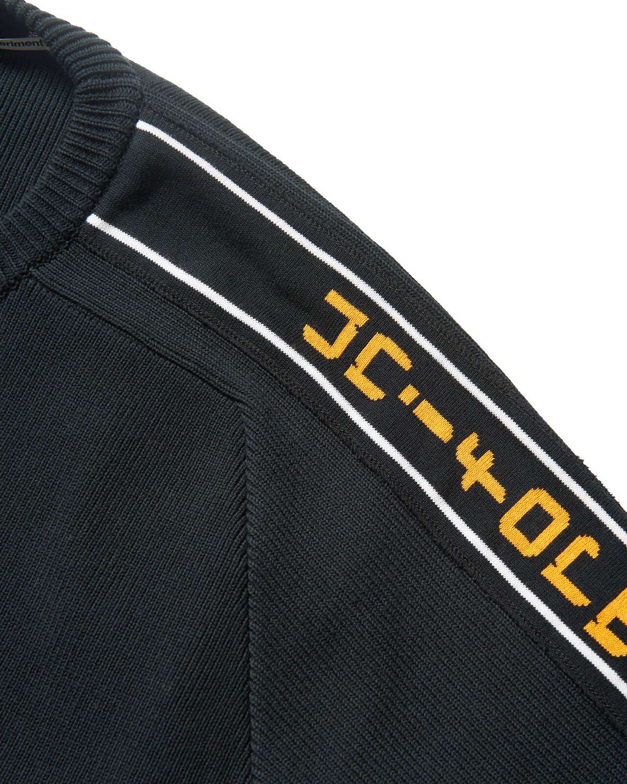 LINED LOGO SWEATER,BLACK, large image number 3