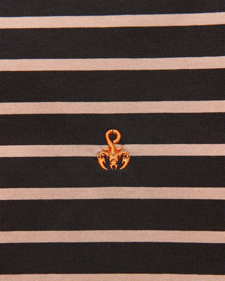 SCORPION BORDER L/S WIDE TEE,BEIGE, medium image number 3