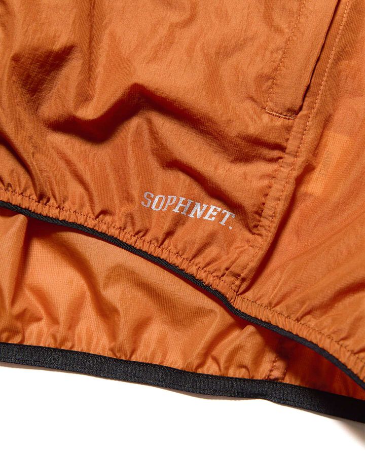 RIPSTOP PACKABLE HOODED BLOUSON,ORANGE, medium image number 2