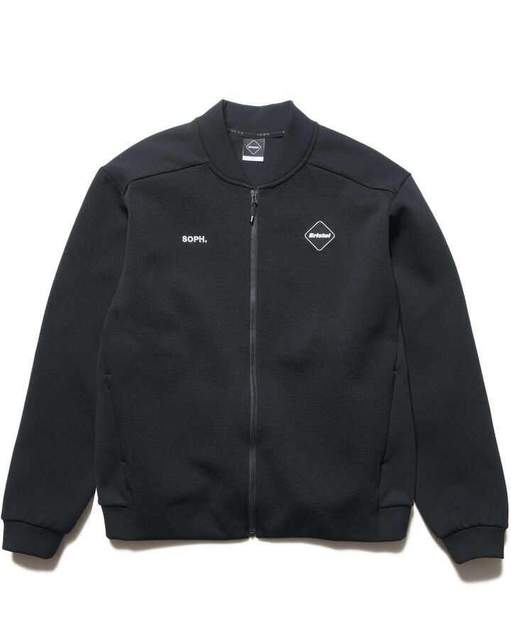 QUARTER KNIT BLOUSON,BLACK, medium