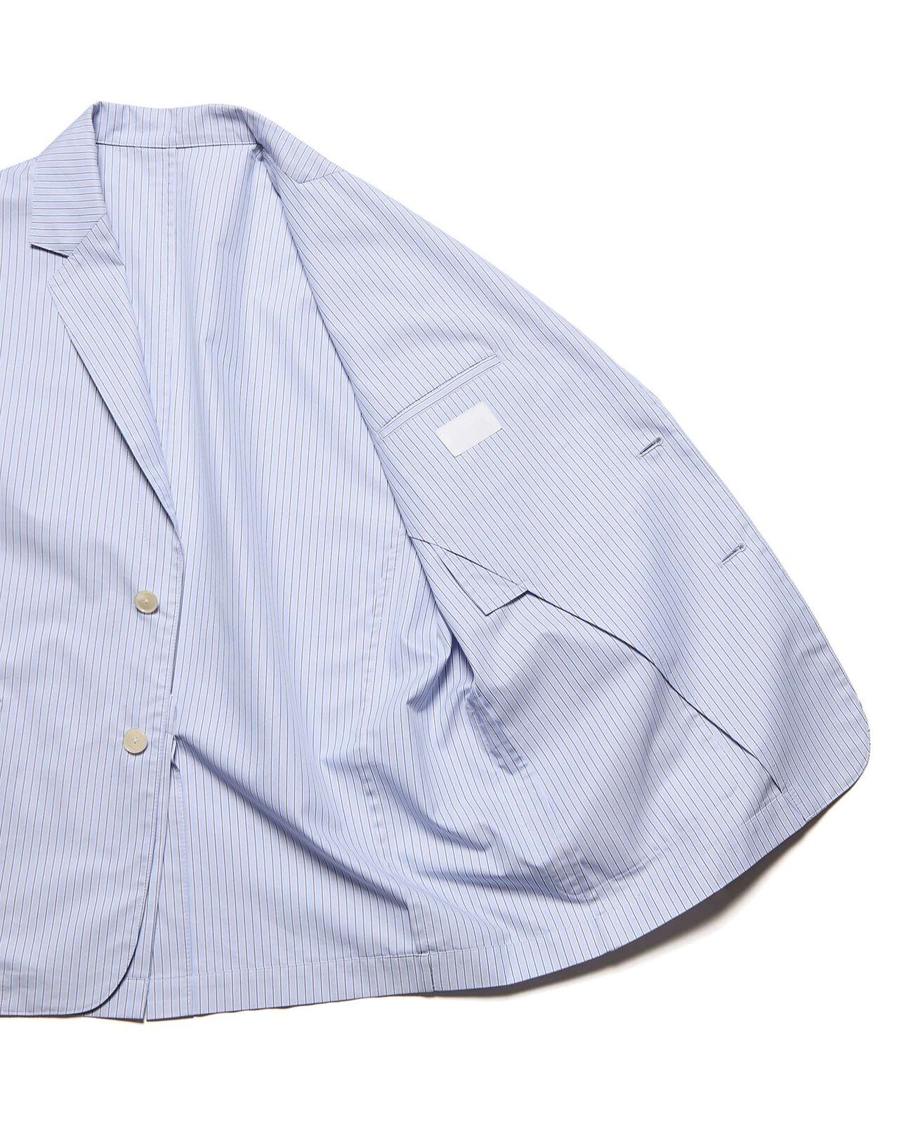 BROADCLOTH WIDE EASY JACKET,LIGHT BLUE, large image number 3