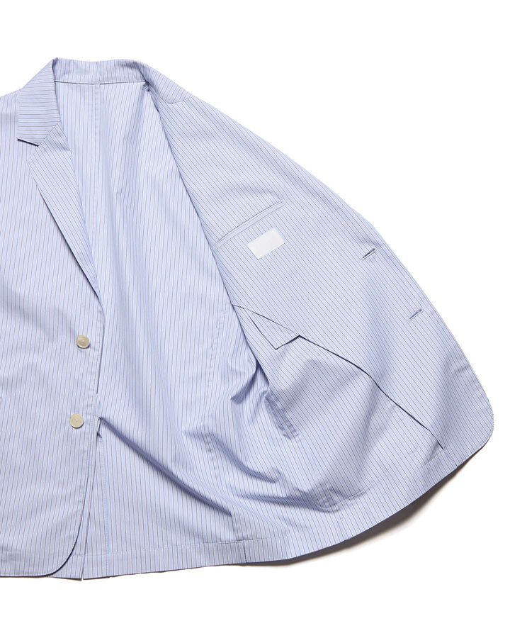 BROADCLOTH WIDE EASY JACKET,LIGHT BLUE, medium image number 3