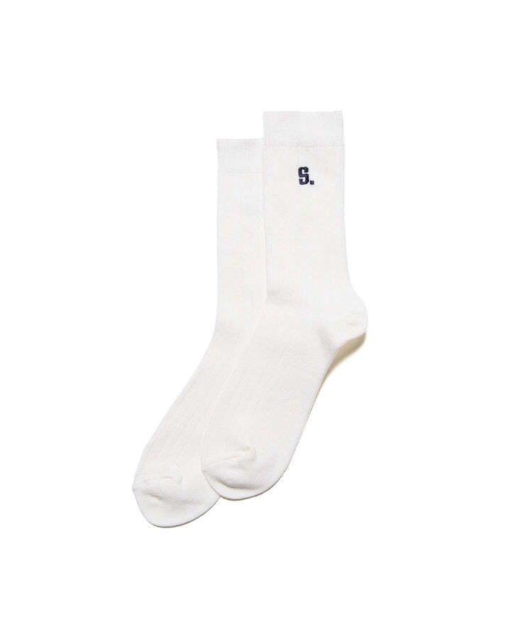 RELAX PILE SOCKS,WHITE, medium