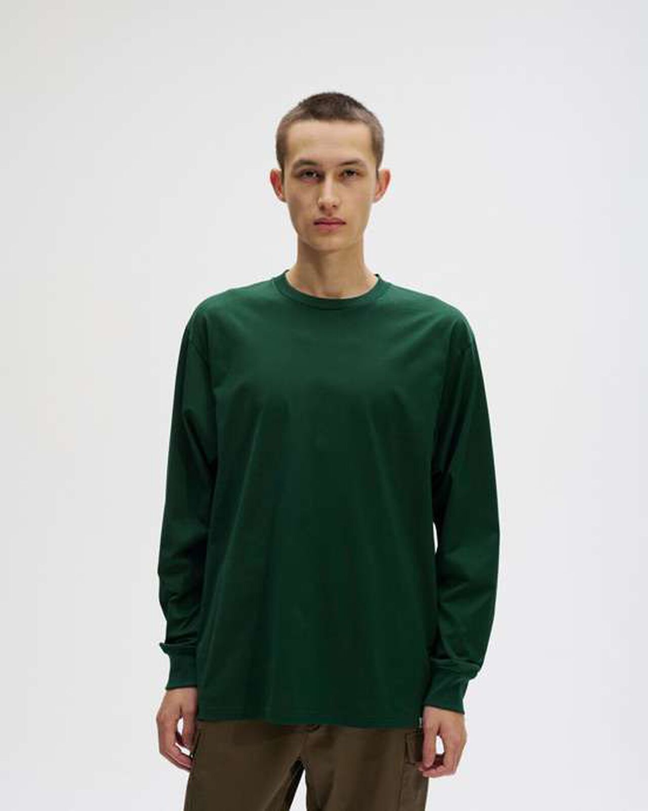 ESSENTIAL L/S TEE,GREEN, large image number 4
