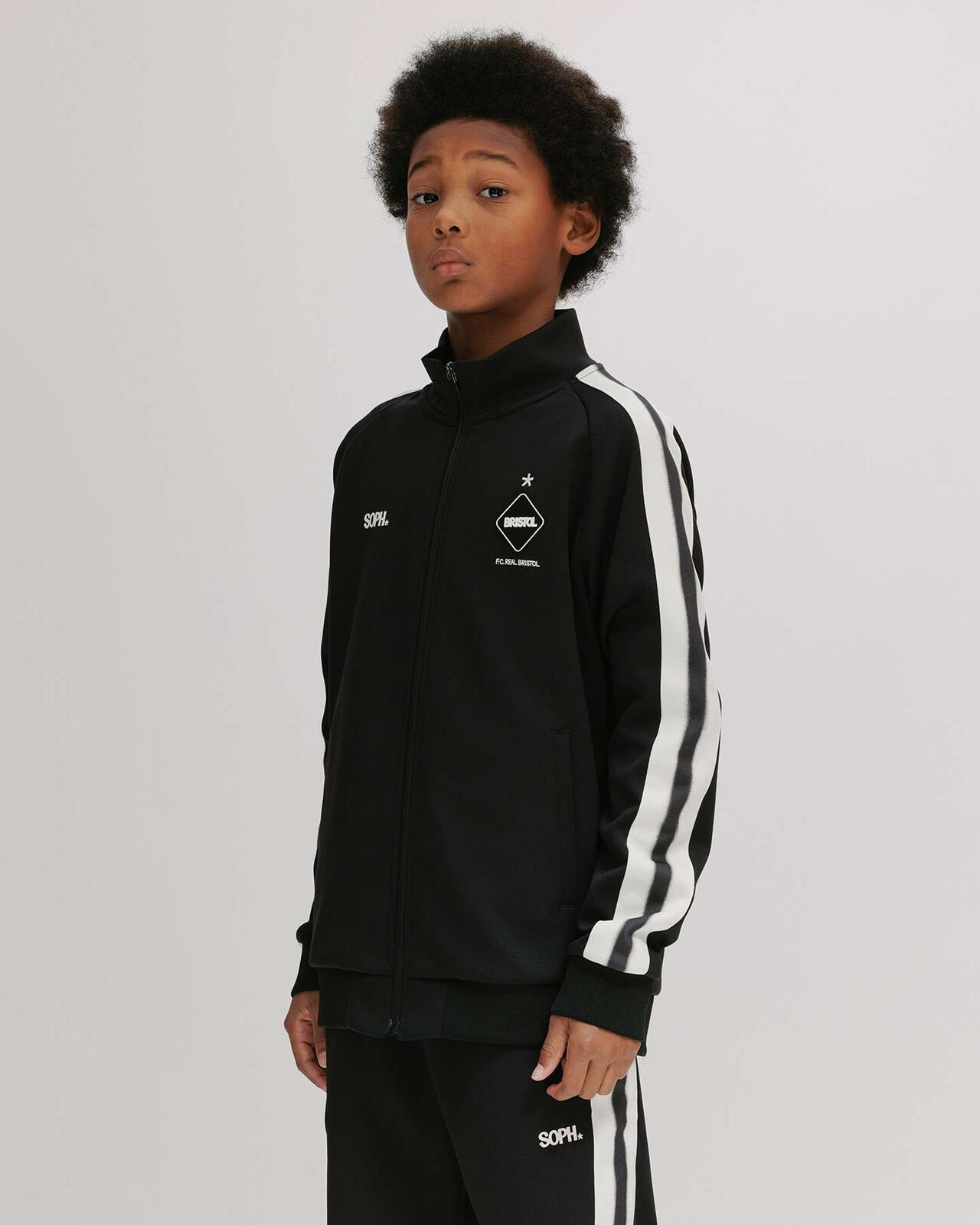 ERIC HAZE: TRAINING TRACK JACKET,BLACK, large image number 5