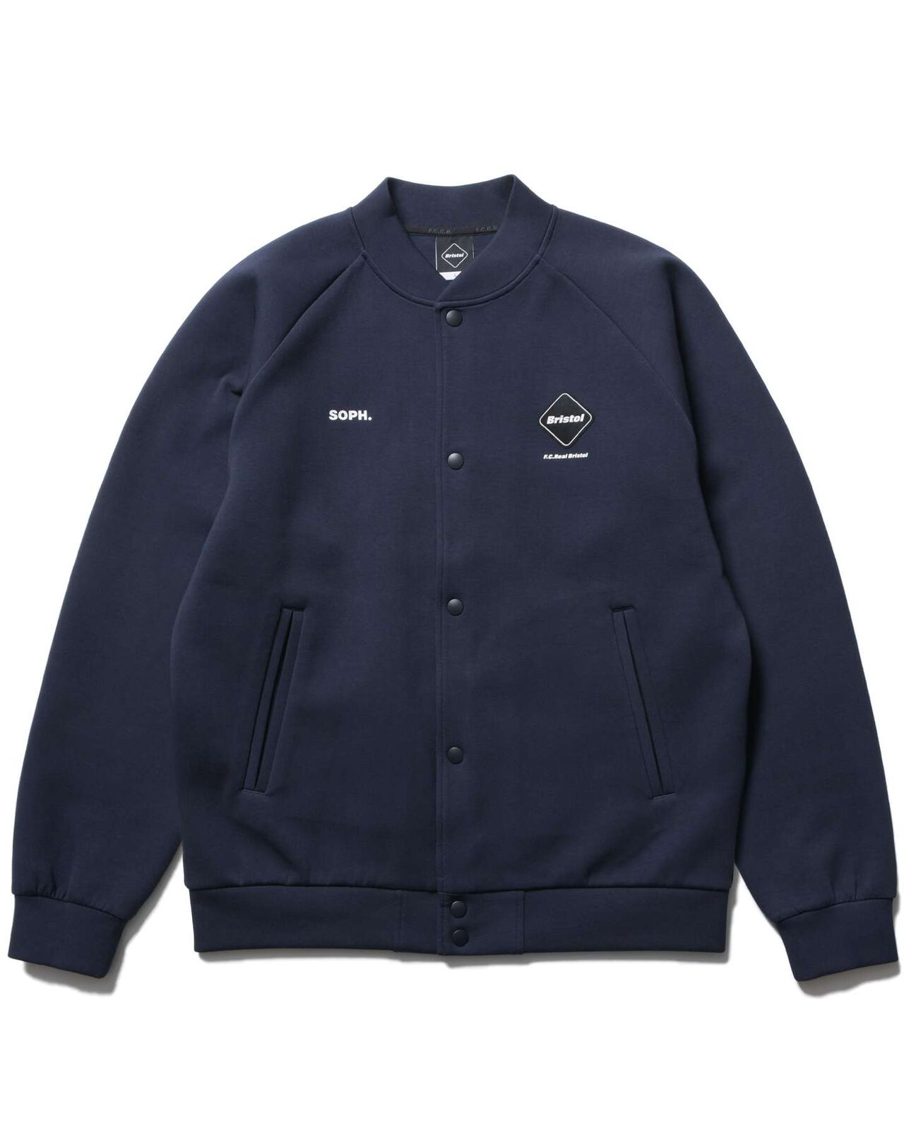 TECH SWEAT VARSITY BLOUSON,NAVY, large image number 0