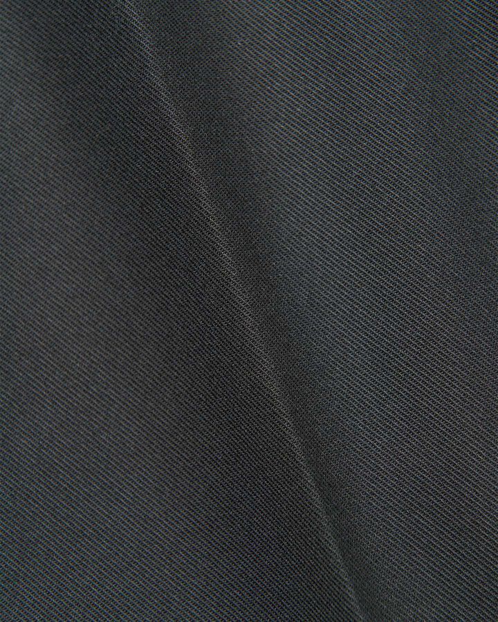 HIGH TWISTED WASHER COTTON SERGE STRAIGHT PANTS,BLACK, medium image number 2