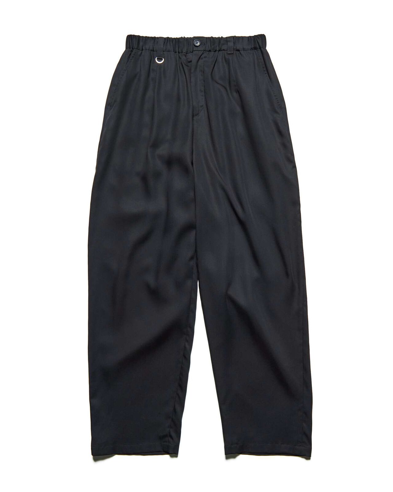 DRAPE TAPERED BOLD PANTS,BLACK, large image number 0