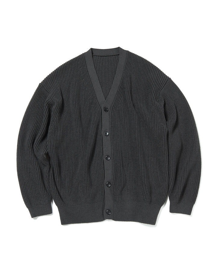 LOW GAUGE KNIT CARDIGAN,CHARCOAL GRAY, medium