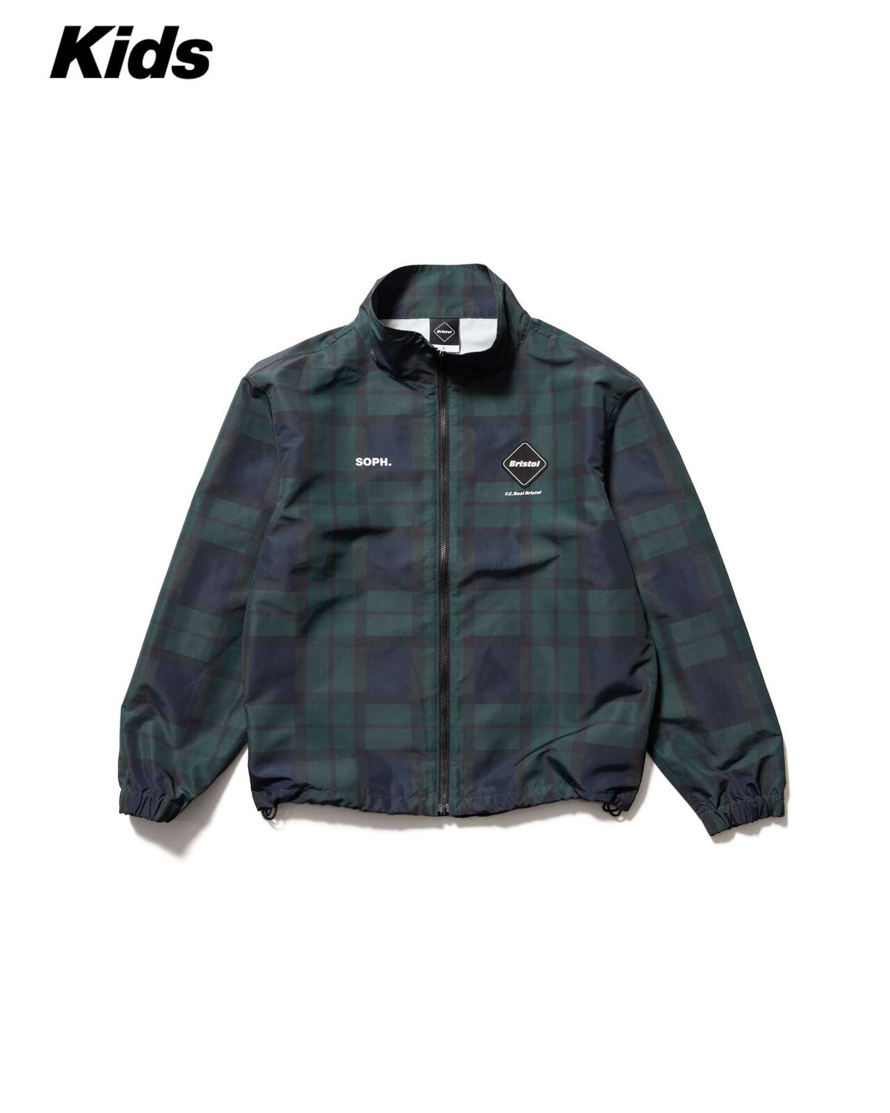 PLAID VENTILATION PRACTICE JACKET,NAVY, large image number 0