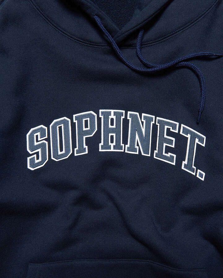 COLLEGE LOGO SWEAT HOODIE,NAVY, medium image number 2