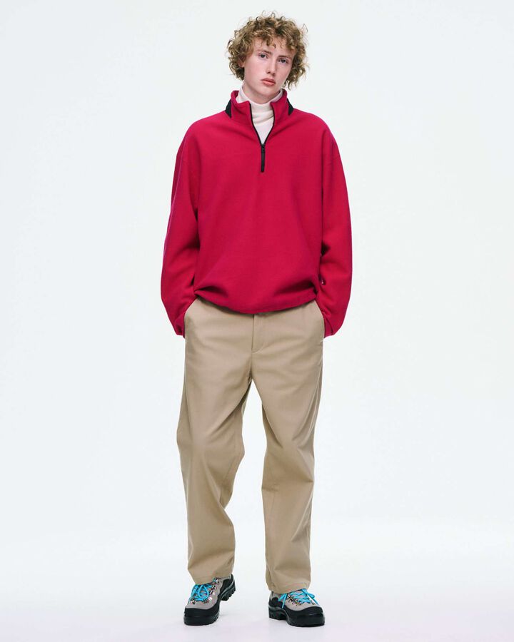 STRETCH TWILL STANDARD SLACKS,BLACK, medium image number 5