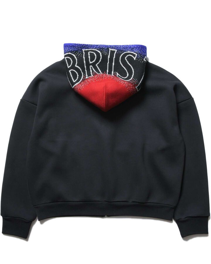 CHAMPIONS BONDING SWEAT ZIP-UP HOODIE,BLACK, medium image number 1