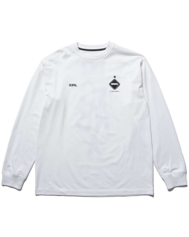 ERIC HAZE: EMBLEM L/S TEE,WHITE, medium image number 1