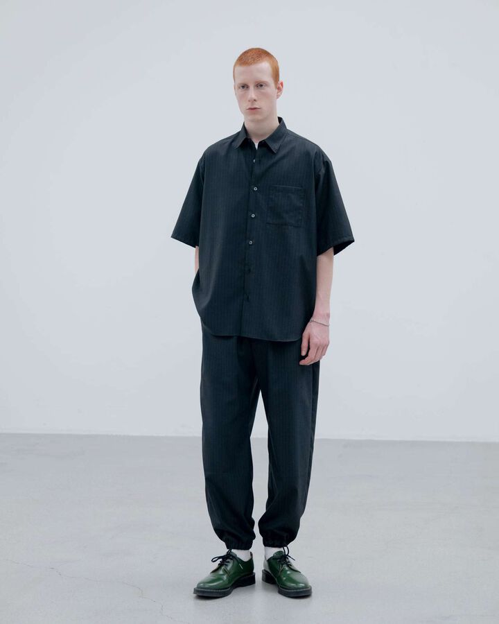 STRETCH WOOL RELAX-FIT S/S SHIRT,A, medium image number 5