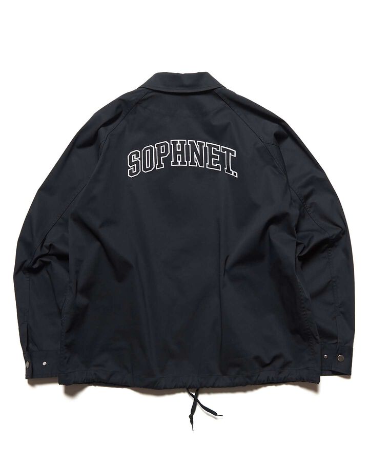 STRETCH TWILL COACH JACKET,BLACK, medium image number 1