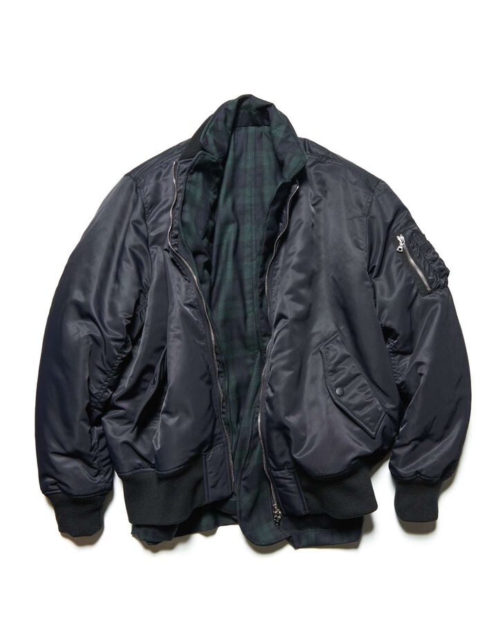 REVERSIBLE MA-1,BLACK, medium