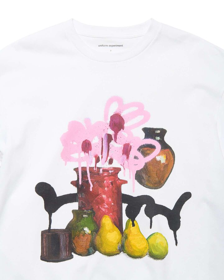 MICHAEL CHERNO: RED VASE TEE,WHITE, medium image number 2