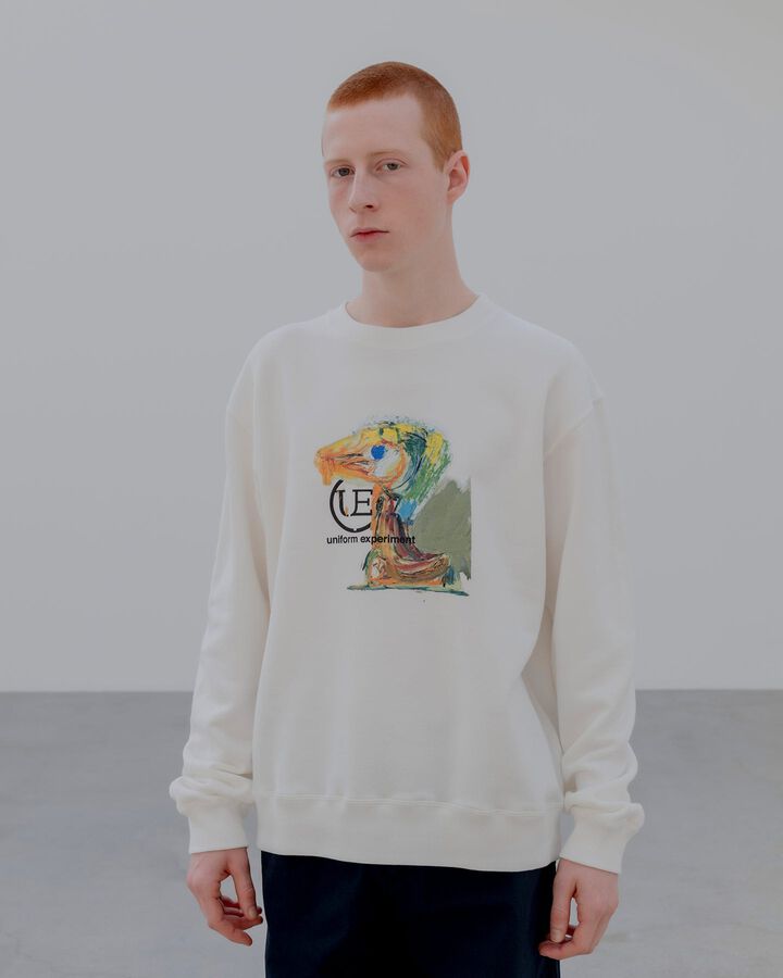 ASGER JORN: LANDSCAPE SWEATSHIRT,BLACK, medium image number 4
