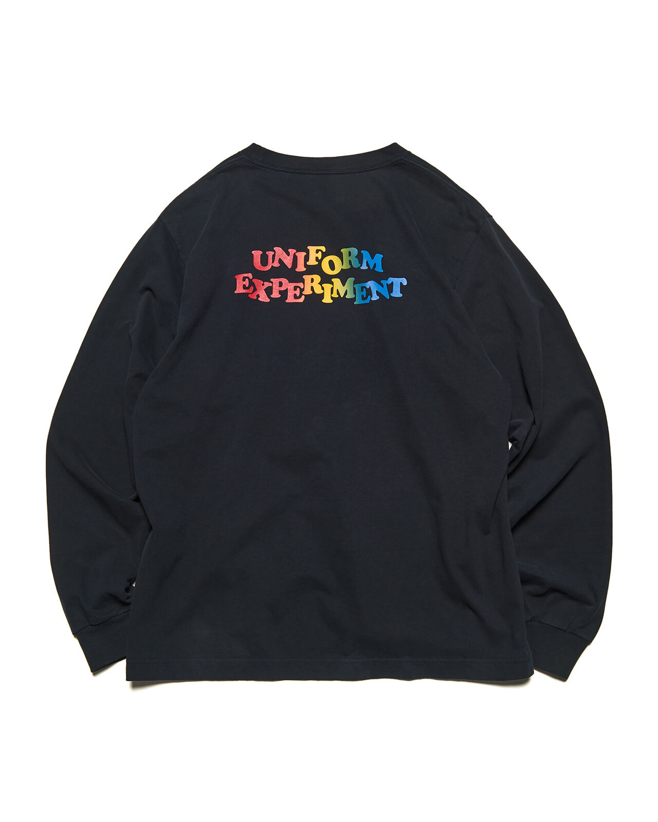 GRADATION LOGO L/S TEE,BLACK, large image number 1