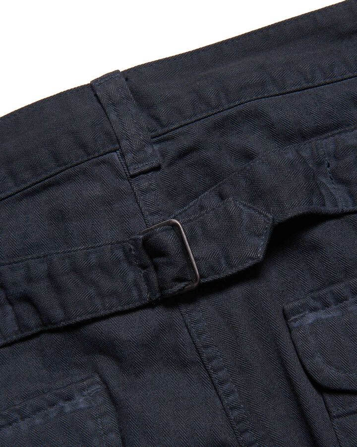 DAMAGED WIDE CROPPED PANTS,BLACK, medium image number 5
