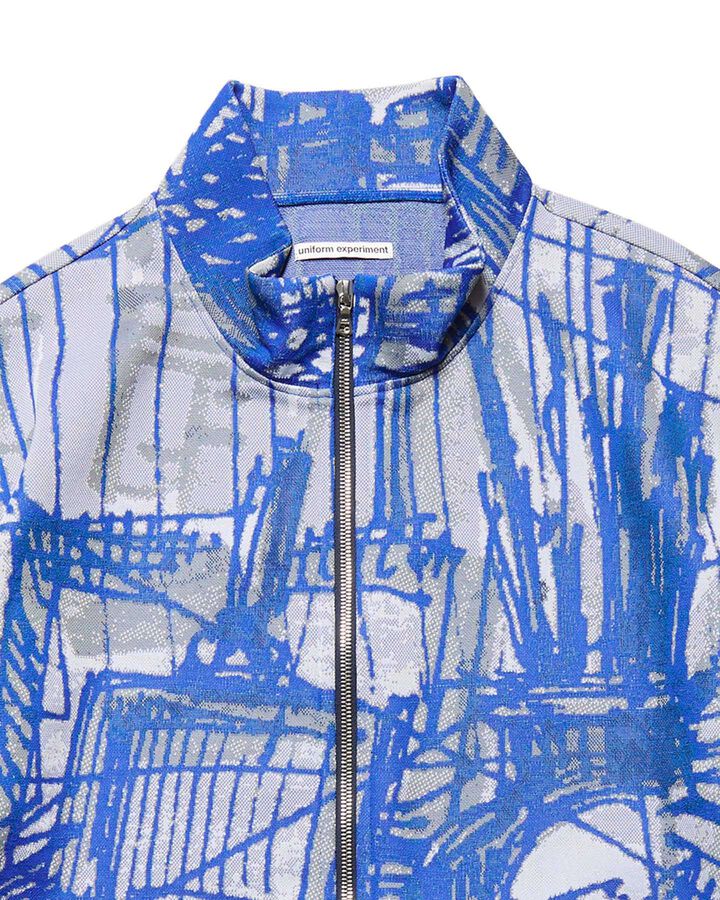 MICHAEL CHERNO: JERSEY BLOUSON,BLUE, medium image number 2