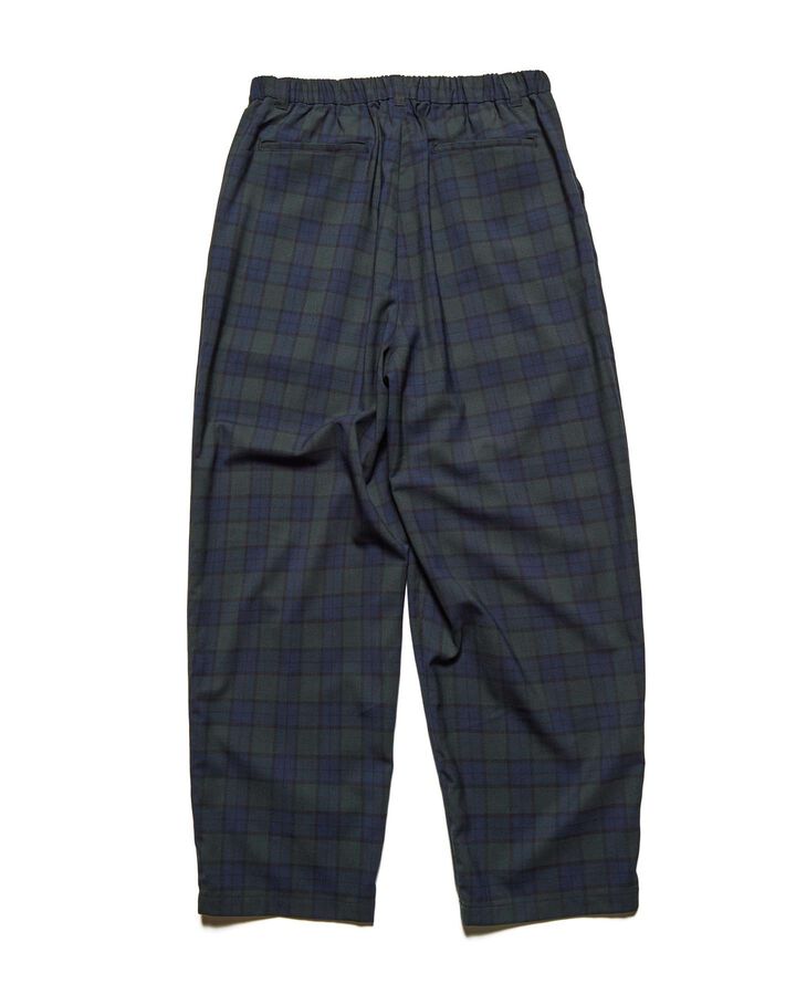 TROPICAL CHECK TAPERED BOLD PANTS,A, medium image number 1