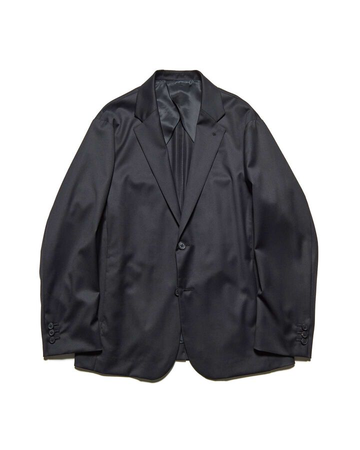 LORO PIANA 2BUTTON JACKET,BLACK, medium