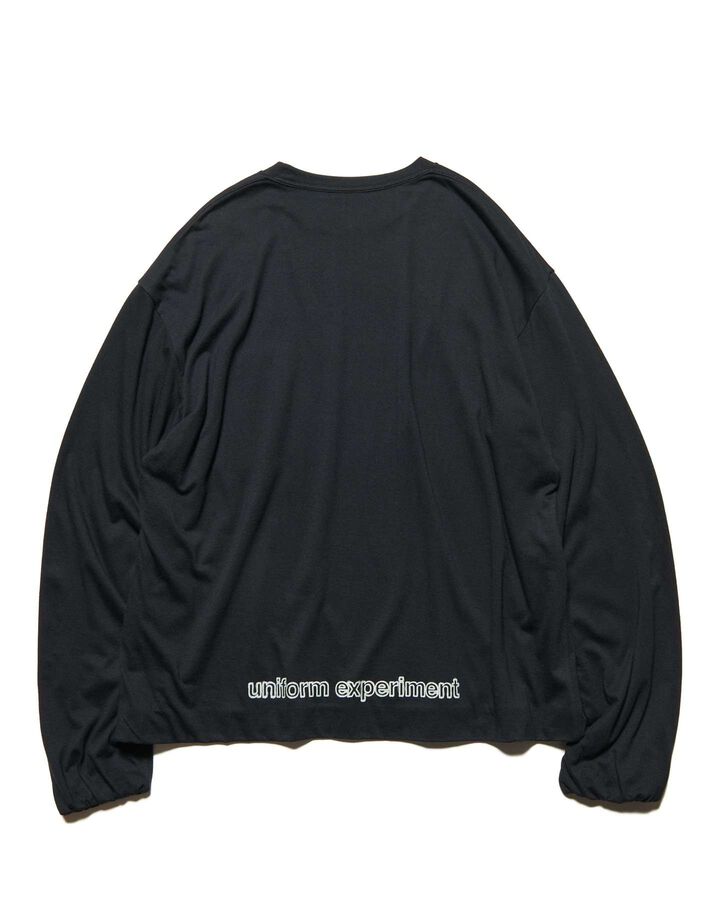 IN-SEWING L/S TEE,BLACK, medium