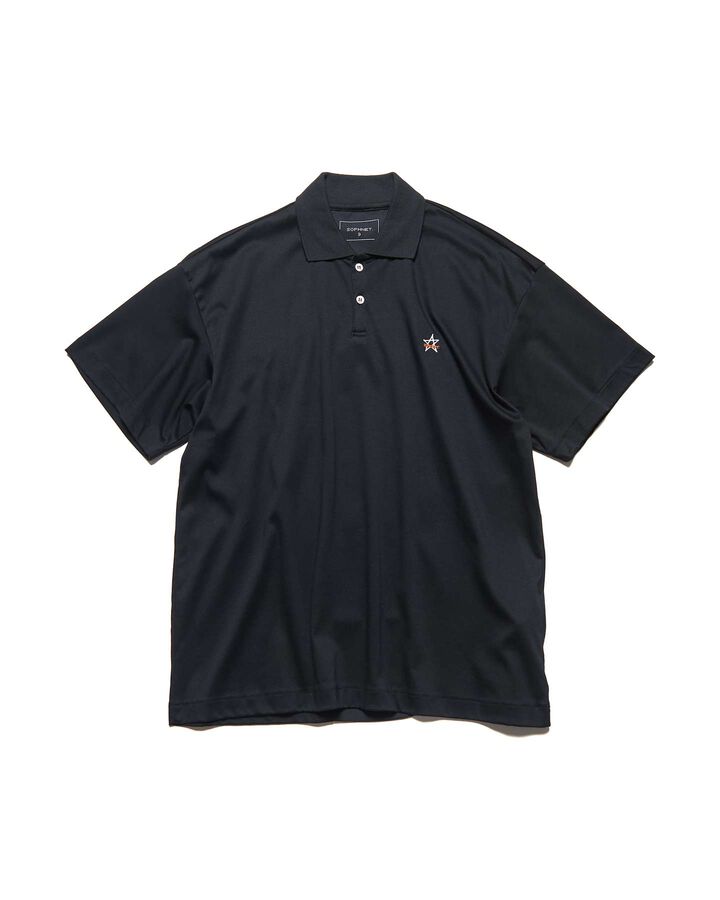 STAR S/S POLO SHIRT,BLACK, medium