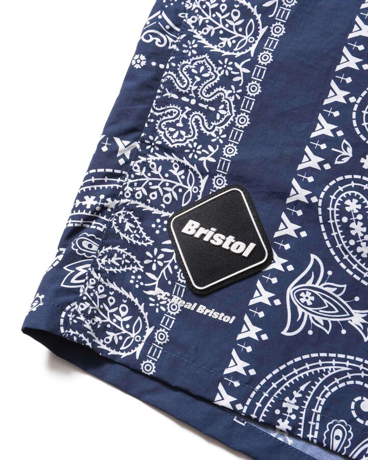 BANDANA NYLON EASY SHORTS,NAVY, medium image number 2