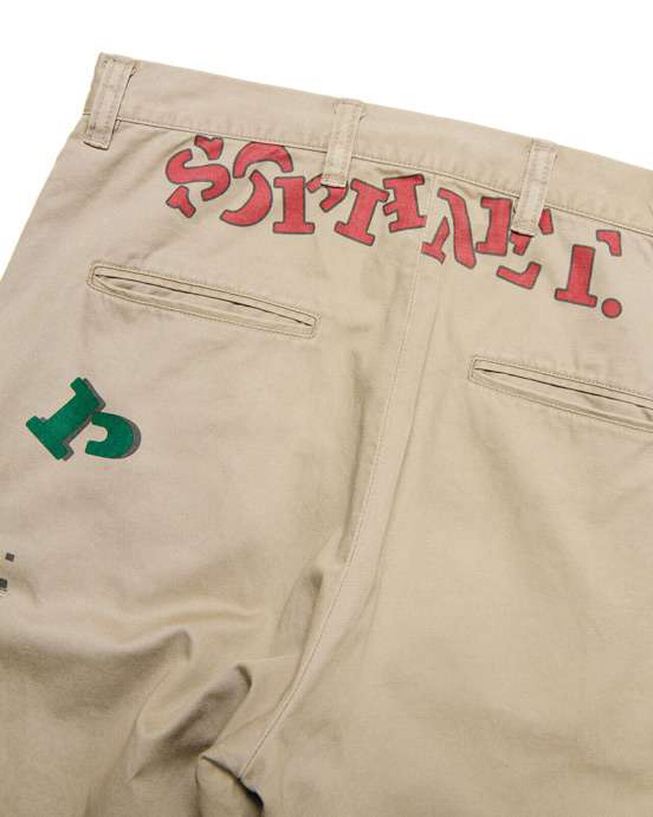 SIMON TAYLOR: LOGO CHINO PANTS,BEIGE, large image number 5