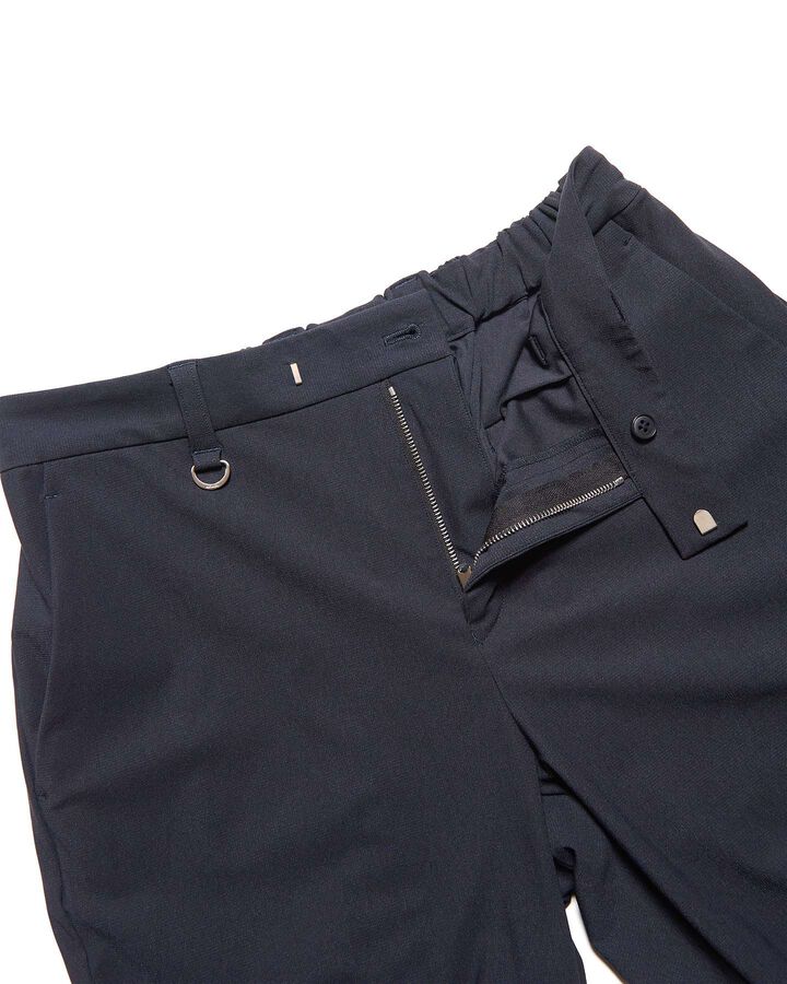 4-WAY STRETCH SLIM-FIT SHIRRING SLACKS,NAVY, medium image number 3