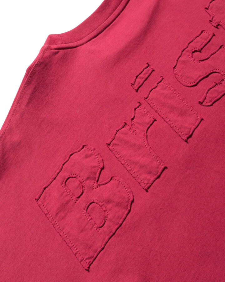 CUT-OFF LOGO L/S TEE,RED, medium image number 2