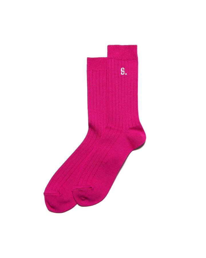 RELAX PILE SOCKS,PINK, medium