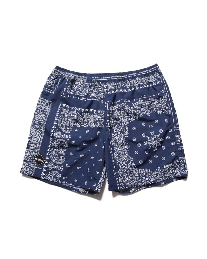 BANDANA NYLON EASY SHORTS,NAVY, medium image number 0