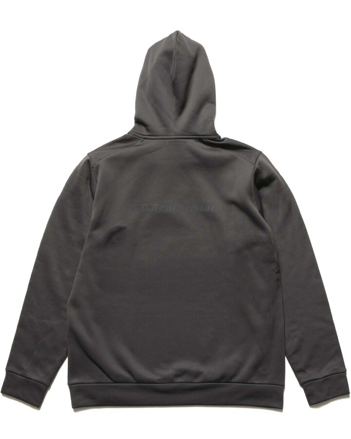 STRETCH FLEECE HOODIE,CHARCOAL GRAY, medium