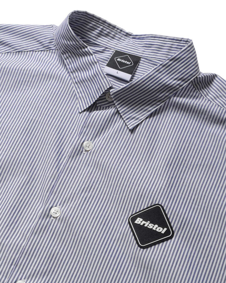 BIG LOGO S/S BAGGY SHIRT,NAVYSTRIPE, medium image number 3
