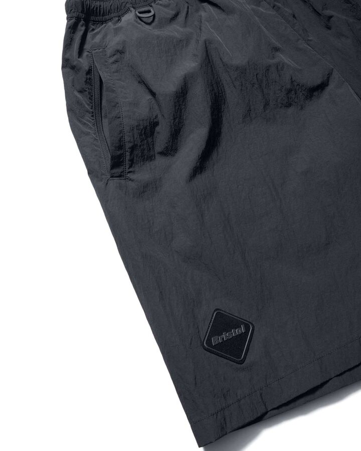 BIG LOGO NYLON EASY SHORTS,BLACK, medium image number 4