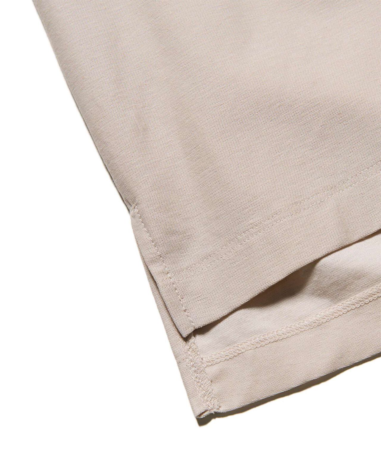 DOUBLE LOCK STITCH L/S TEE,BEIGE, large image number 3