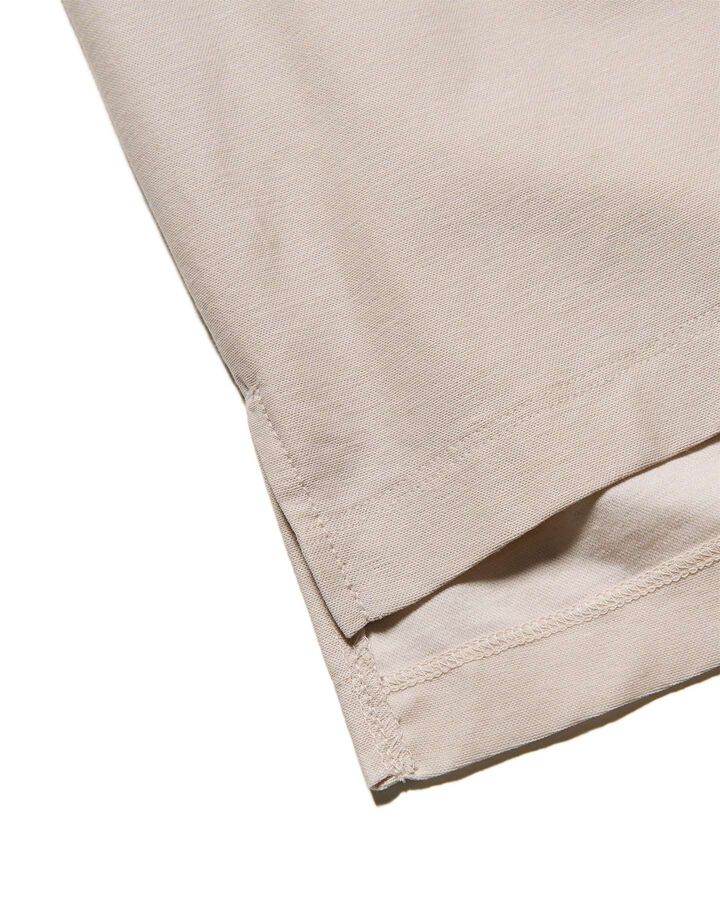DOUBLE LOCK STITCH L/S TEE,BEIGE, medium image number 3