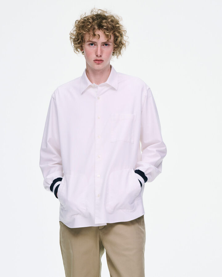 OXFORD RIBBED SHIRT,BLUE, medium image number 5