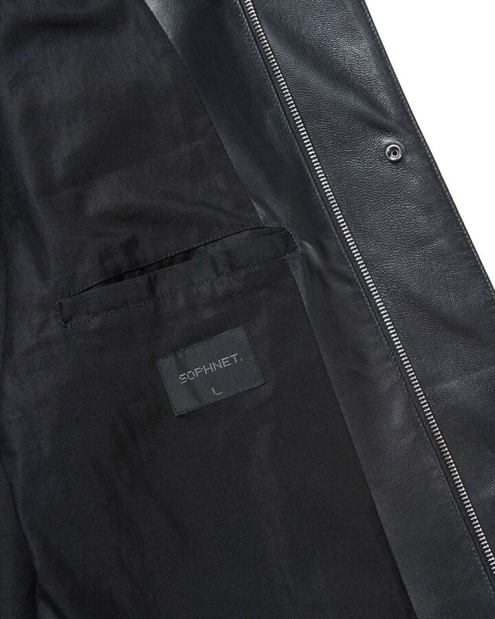LEATHER JACKET,BLACK, medium image number 3