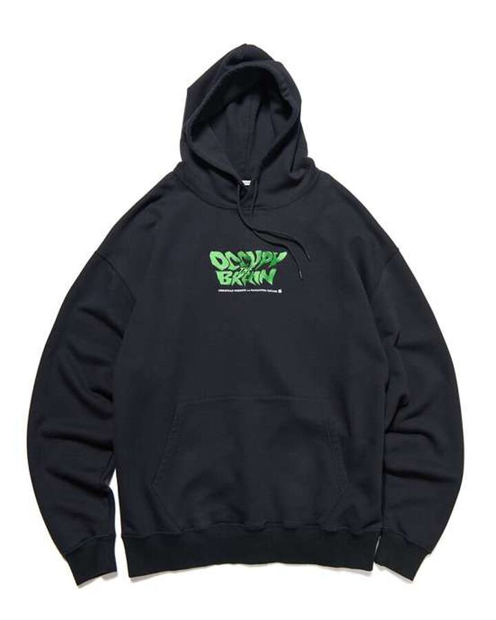 OCCUPY THE BRAIN HOODIE,BLACK, medium image number 0