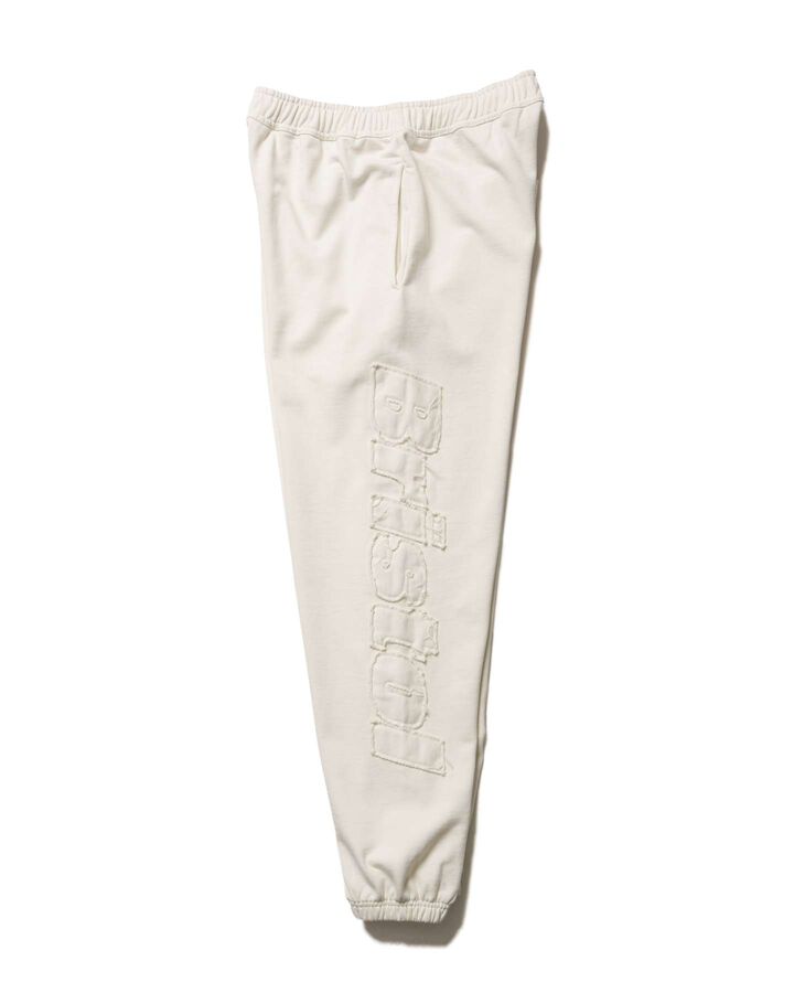 CUT-OFF LOGO SWEAT PANTS,OFF WHITE, medium image number 1
