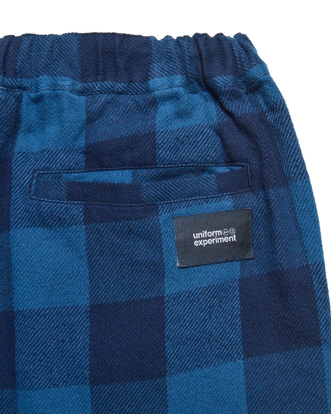LINE FLANNEL CHECK EASY PANTS,BLUE, large image number 2