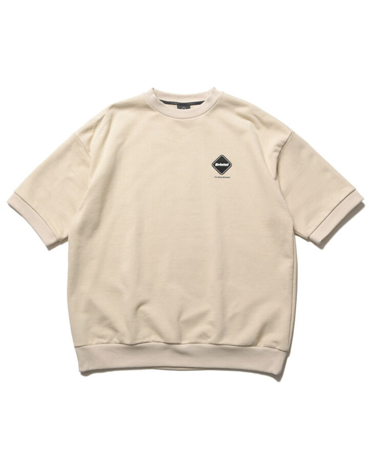 S/S CREWNECK BAGGY SWEAT,BEIGE, medium image number 0
